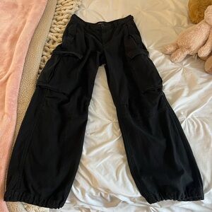 black cargo pants